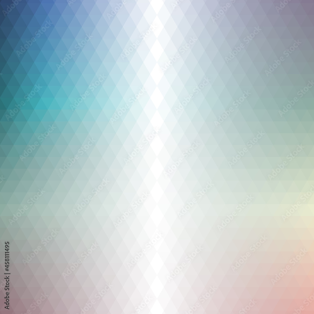 Fototapeta premium Abstract color Low-Polygones Generative Art background illustration