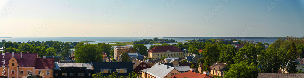 A bird's eye view of the summer town of Haapsalu.