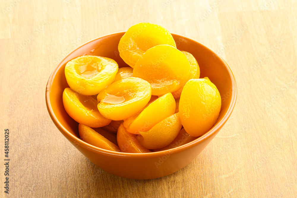 Canned apricot – sweet light dessert Canned apricot – sweet light dessert
