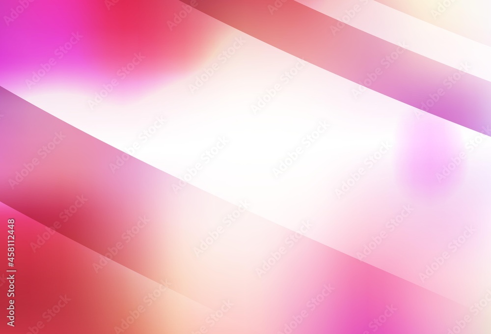 Light Red, Yellow vector blurred shine abstract background.