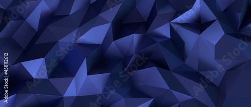 Geometric blue ice low poly background