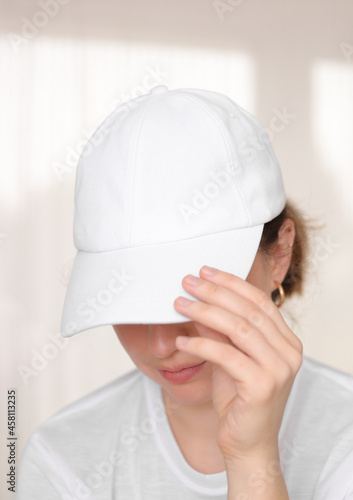 White cap for girl best sale