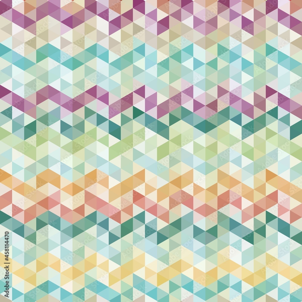 Colorful background made of blue, green, red triangles. Square composition with geometric shapes. Colorful background made of blue, green, red triangles. Square composition with geometric shapes.