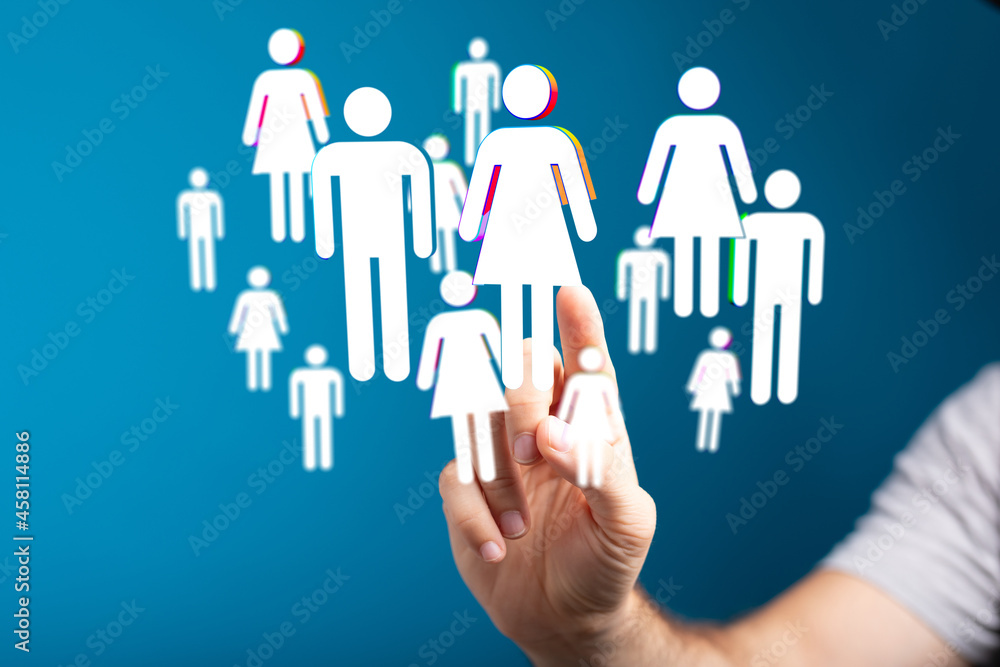 Business and communications group digital Business and communications group digital