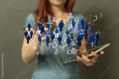 Business and communications group digital