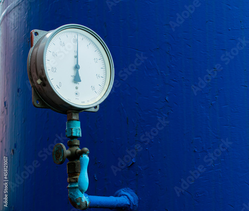 air pressure gauge, high pressure installation