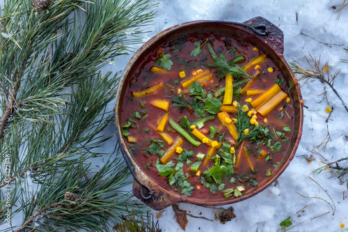 Meat soup 