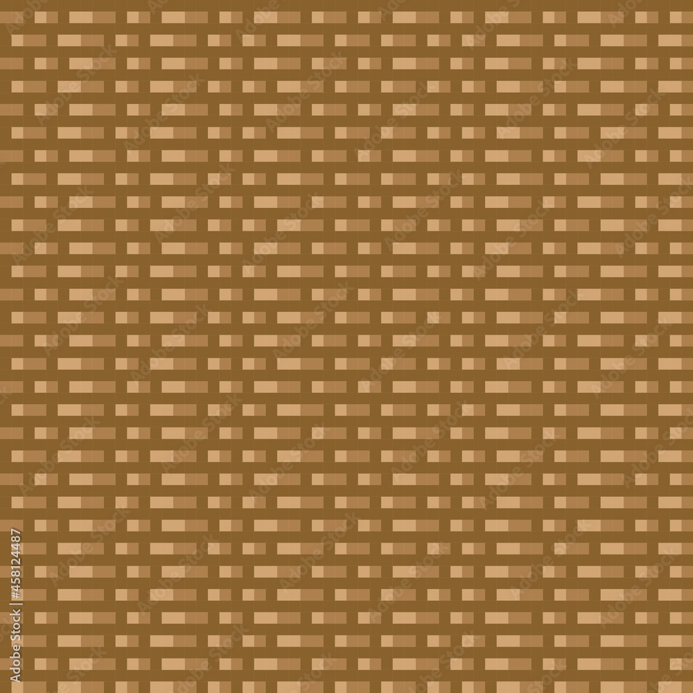 Brown brick pattern pixel art. Vector picture. Brown brick pattern pixel art. Vector picture.