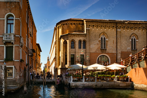 Venice, Veneto, Italy after 2020 lockdown in summer