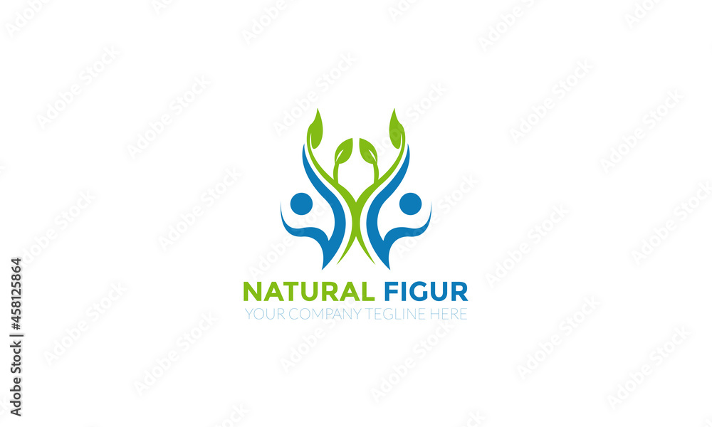 Creative Natural Figure Logo Design Creative Natural Figure Logo Design