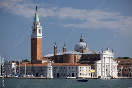 Basilica of San Giorgio Maggiore - Benedictine Abbey Church and Bell Tower on San Giorgio Island in Venice - Italy © Grzej