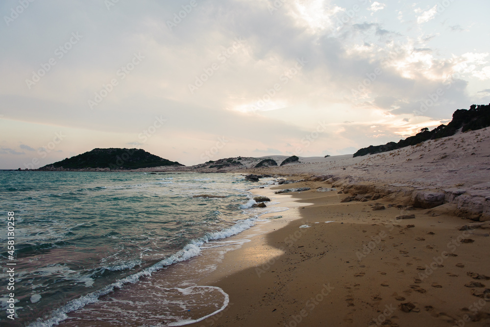 sunset on the beach