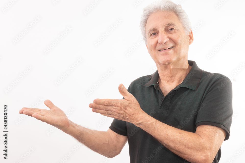 Caucasian male portrait with white background. Caucasian male portrait with white background.