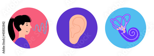 Human hearing icon