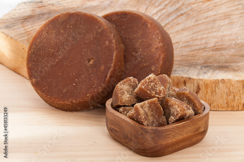 Sugar cane panela - photo on white background