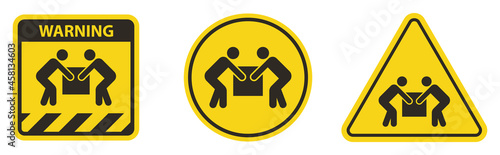 Two person lift Symbol Sign Isolate on white Background