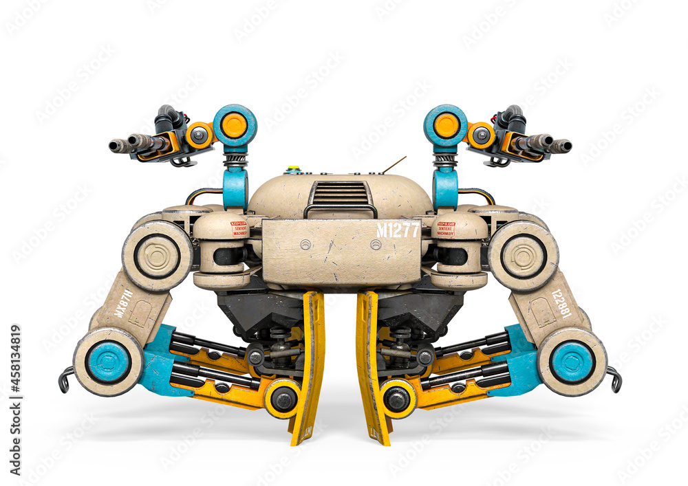 Fototapeta premium combat drone packaged front view