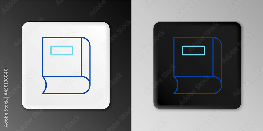 Line Book icon isolated on grey background. Colorful outline concept. Vector Line Book icon isolated on grey background. Colorful outline concept. Vector