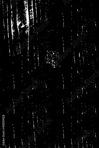 The grunge texture is black and white. Vector monochrome background