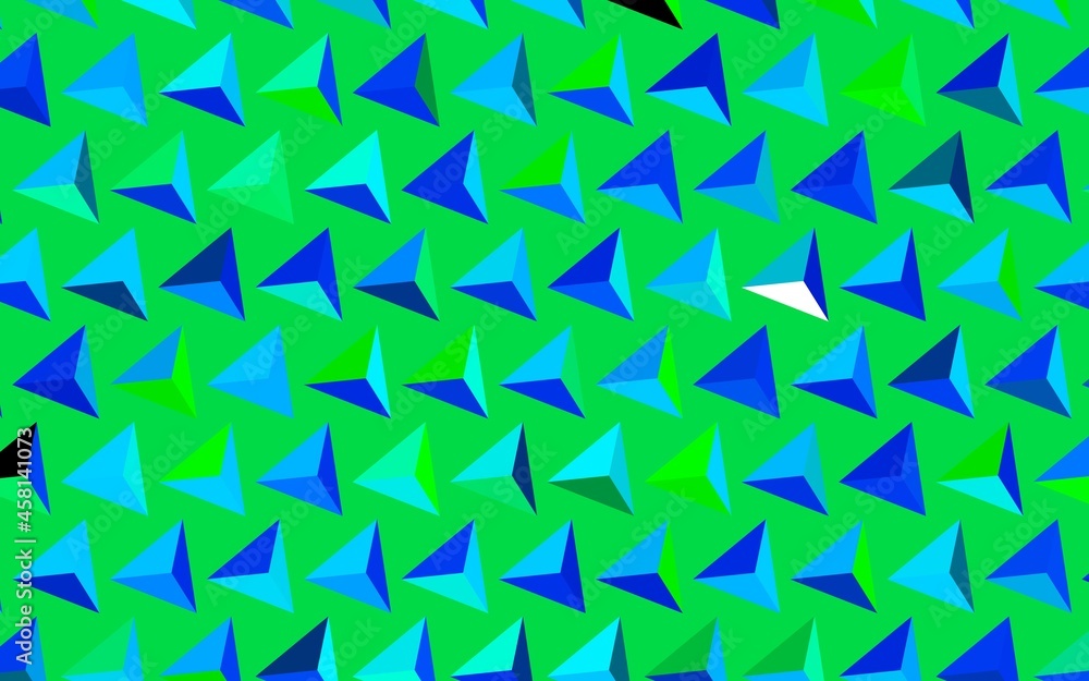 Dark Blue, Green vector texture with triangular style. Dark Blue, Green vector texture with triangular style.