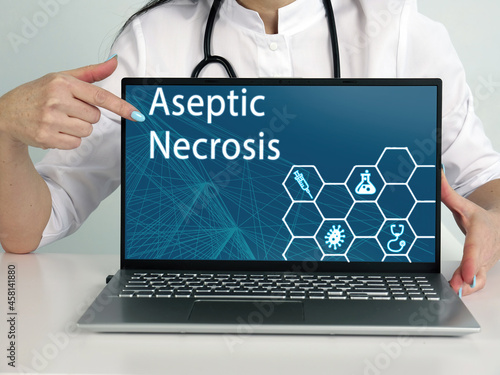 Select Aseptic Necrosis menu item. Modern Podiatrist use cell technologies. photo