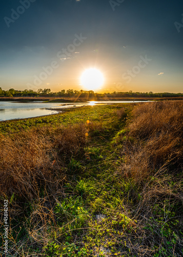 Iowa Polk City Saylorville Lake Sunset photo