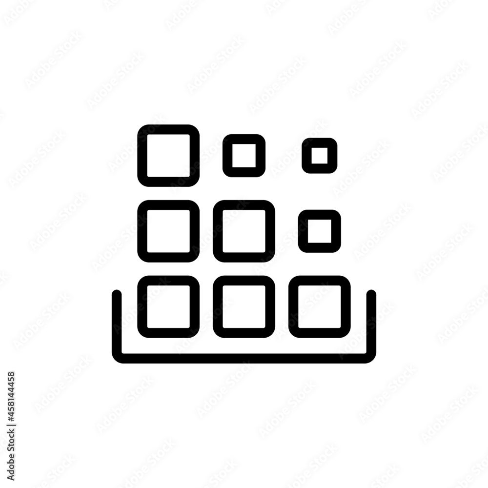 compile app icon vector design, stroke line icon compile app icon vector design, stroke line icon