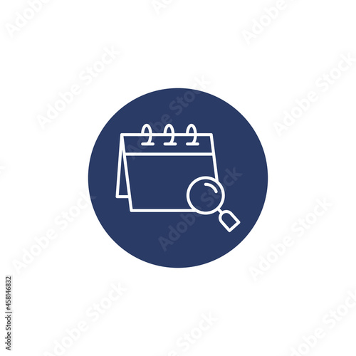 date finding calendar icon vector