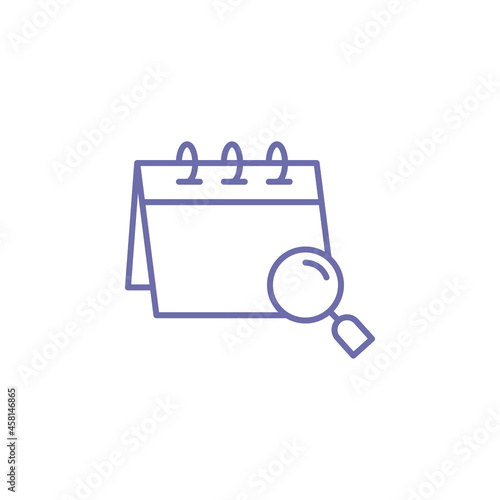 date finding calendar icon vector