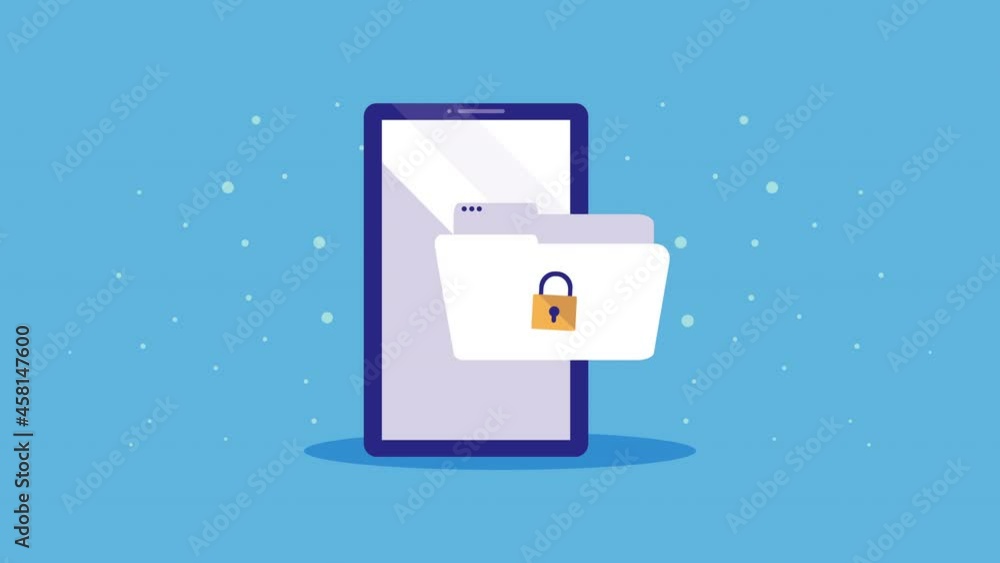 padlock in folder and smartphone cyber security padlock in folder and smartphone cyber security