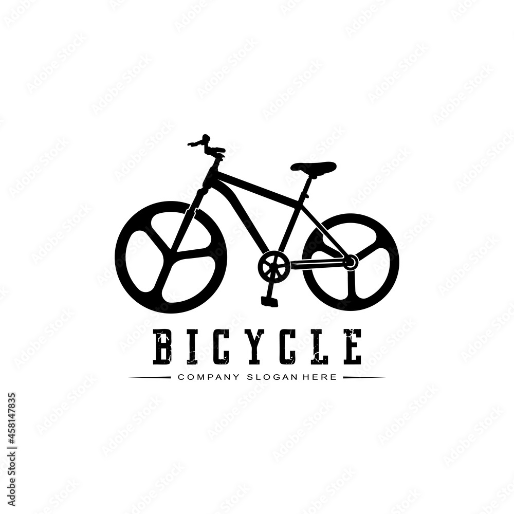 Bike Logo Icon Vector, vehicle for sports, racing, casual, downhill, retro template Bike Logo Icon Vector, vehicle for sports, racing, casual, downhill, retro template