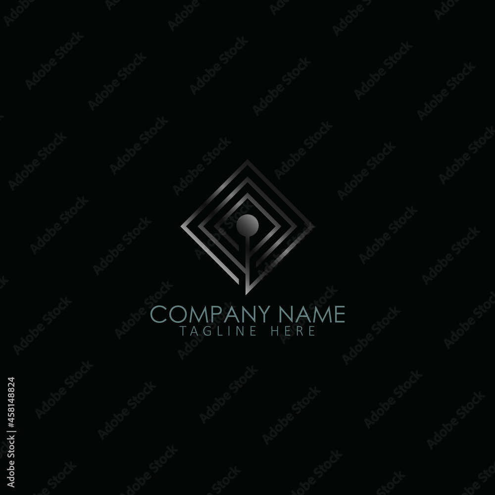 square logo vector.Creative Logo icon sign design Template for accounting, real estate,consultant, finance, management, investment corporate. square logo vector.Creative Logo icon sign design Template for accounting, real estate,consultant, finance, management, investment corporate.