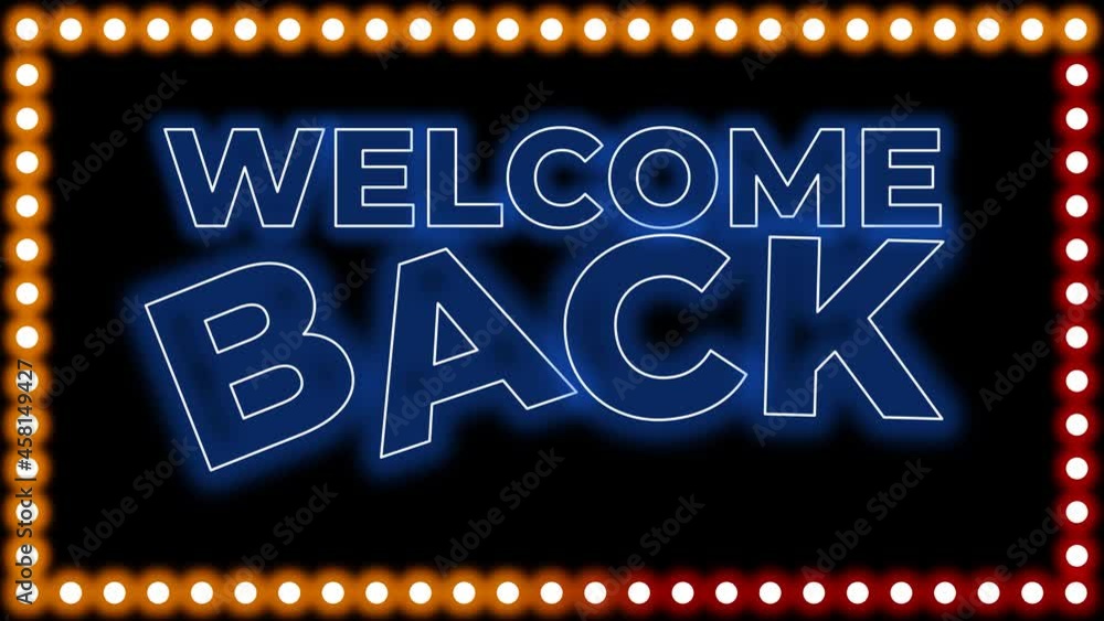 neon banner showing animated text on a black background with the texts neon banner showing animated text on a black background with the texts