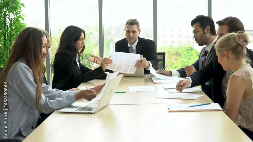 senior executive leader discussion with colleague in meeting with data in laptop computer on window in office . old businessman manager talking and advise to coworkers in conference . boss training senior executive leader discussion with colleague in meeting with data in laptop computer on window in office . old businessman manager talking and advise to coworkers in conference . boss training