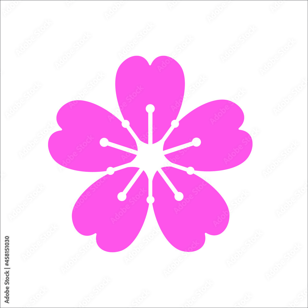 pattern with pink Sakura flowers pattern with pink Sakura flowers