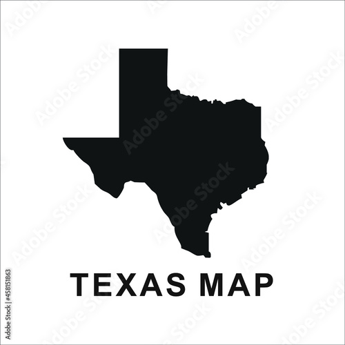 Texas map, simple flat icon
