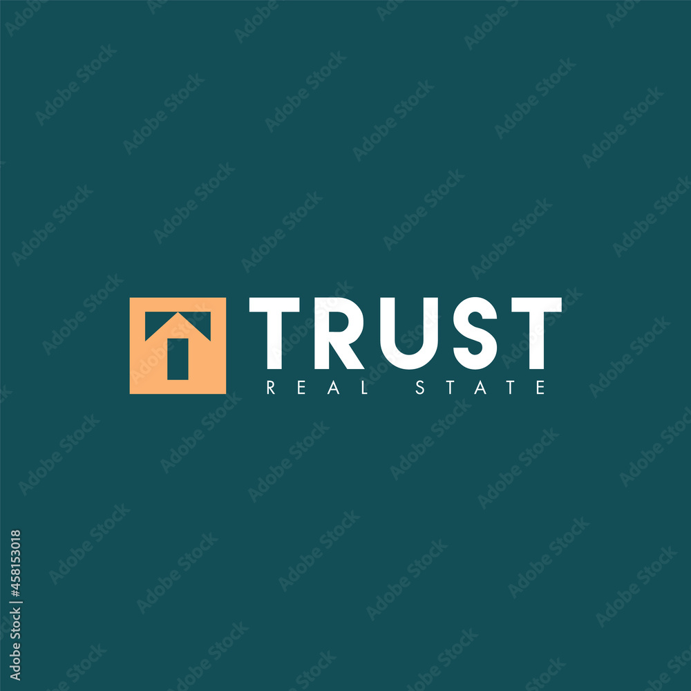 Obraz premium Trust real state. Logo template.