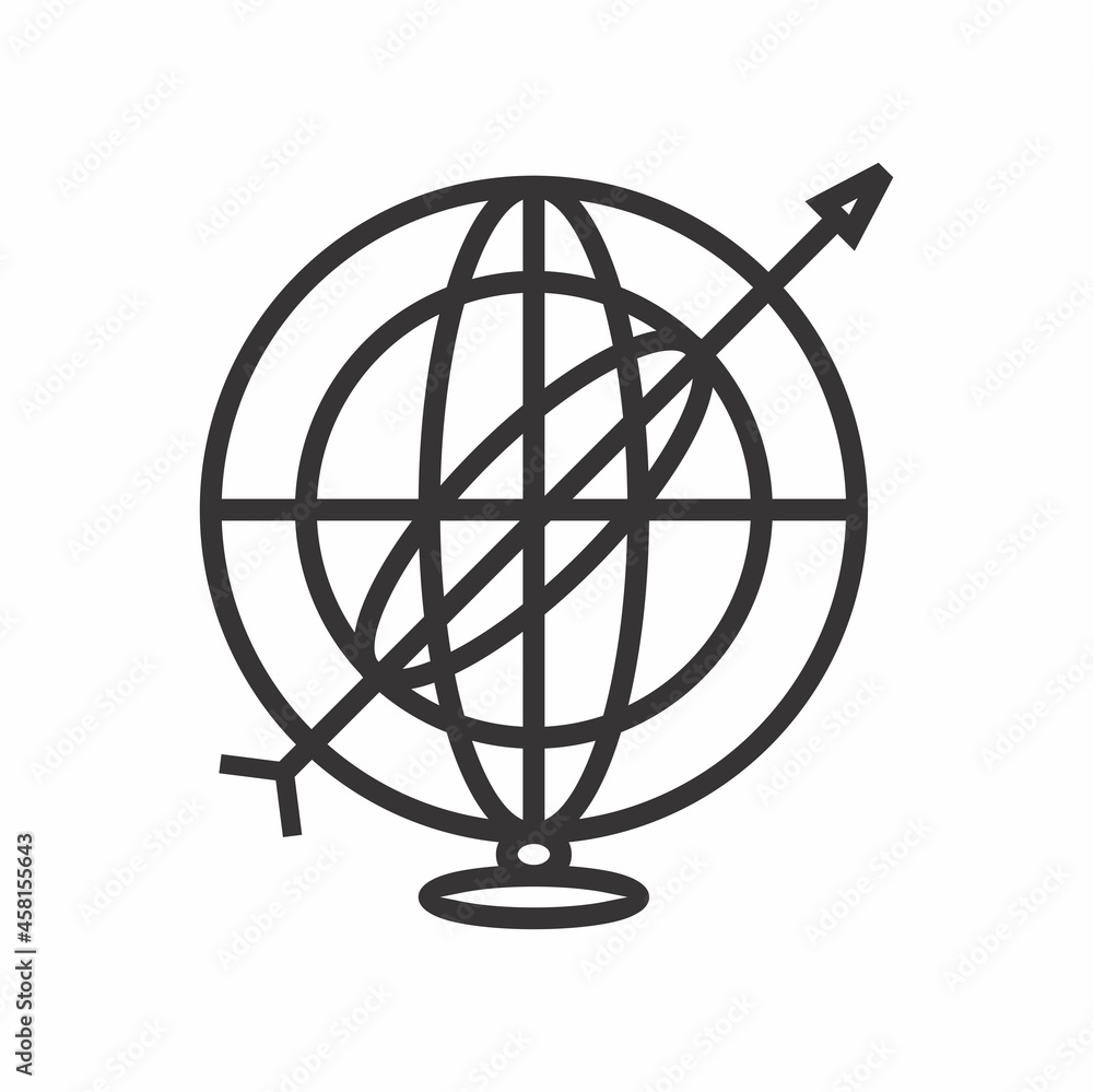 Armillary Sphere Vector / Symbol looks simple and elegant Armillary Sphere Vector / Symbol looks simple and elegant