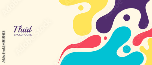 abstract colorful fluid background. vector illustration