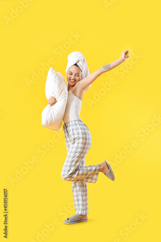 Beautiful young woman with ...