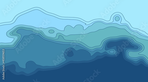 Color texture vector background. Abstract concept design or flowing liquid illustration for website template. Smooth art shape . 