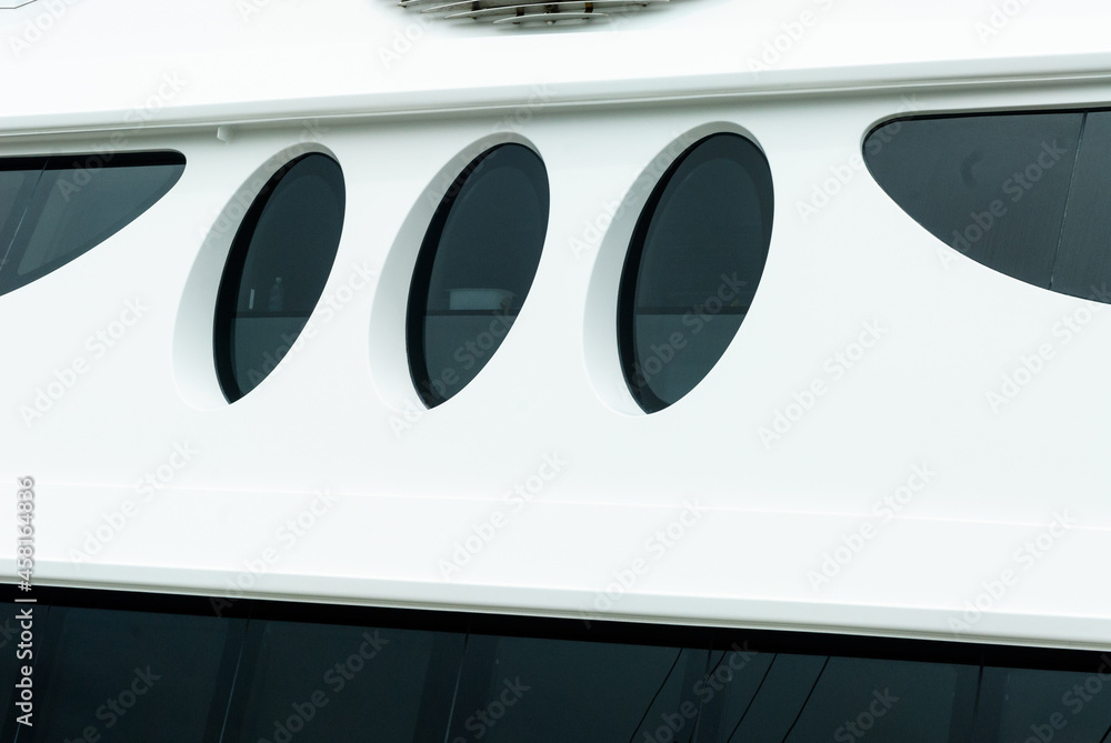 Stylized portholes on a boat. Stylized portholes on a boat.