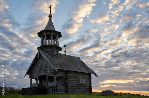 Old wooden orthodox church