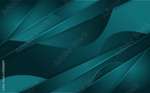 Abstract dark green wave texture background