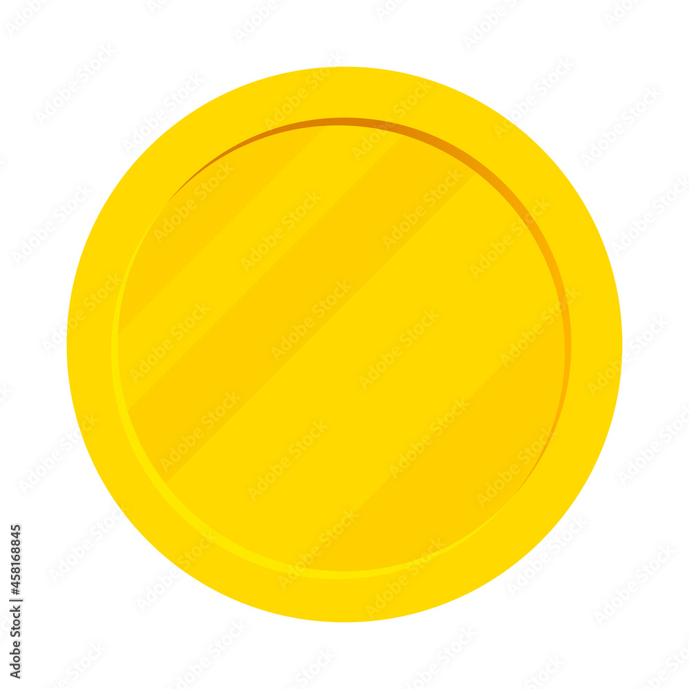 gold coin. Vector illustration isolated on white backgrounds 