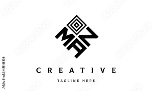 MNA square three latter logo vector