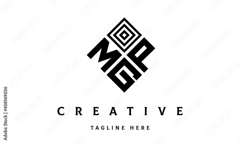 MPG square three latter logo vector MPG square three latter logo vector
