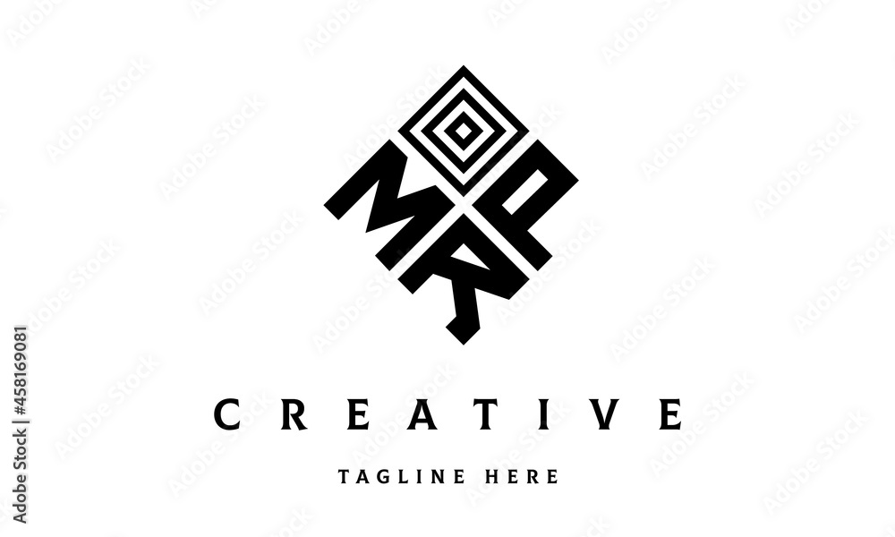 MPR square three latter logo vector MPR square three latter logo vector