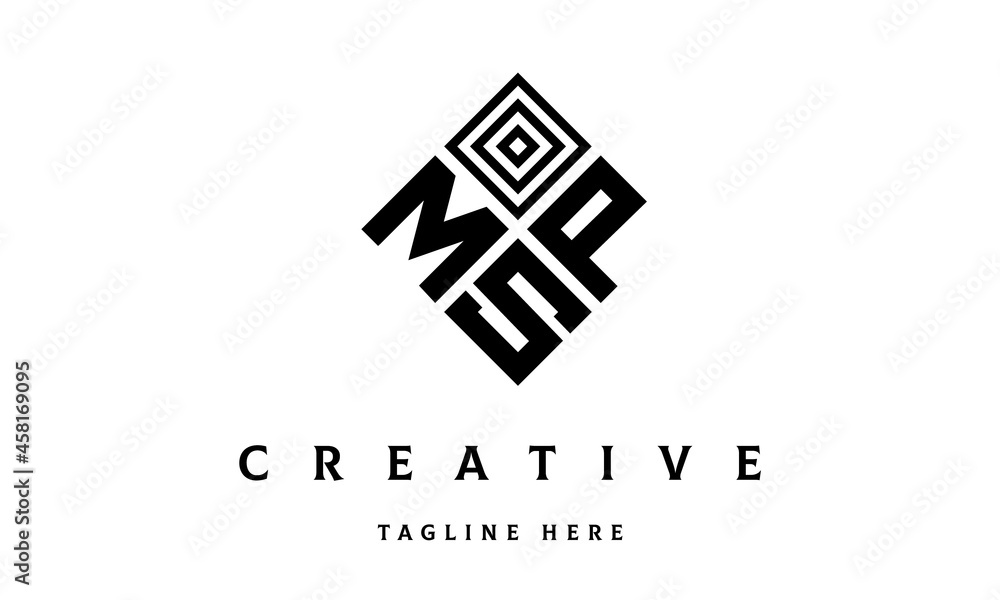 MPS square three latter logo vector MPS square three latter logo vector