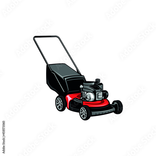 lawn mower isolated vector
